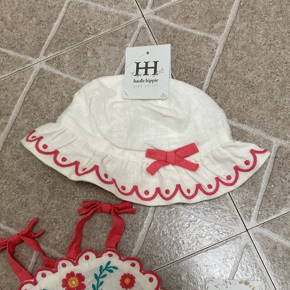 Haute Hippie Kids Style Embroidered Romper & Hat - Picture 4 of 11